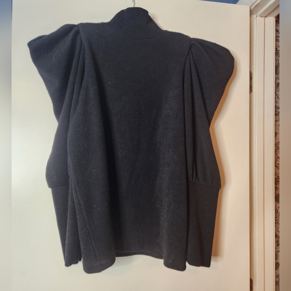 Express Black Puff Sleeve Sweater - Picture 4 of 6